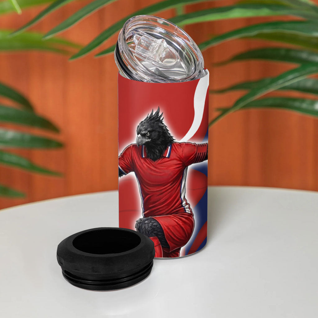 Personalized Panama Soccer Los Canaleros 4 in 1 Can Cooler Tumbler Football Harpy Eagle Mascot