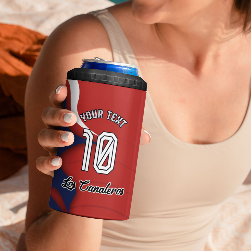 Personalized Panama Soccer Los Canaleros 4 in 1 Can Cooler Tumbler Football Harpy Eagle Mascot