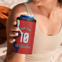 Personalized Panama Soccer Los Canaleros 4 in 1 Can Cooler Tumbler Football Harpy Eagle Mascot