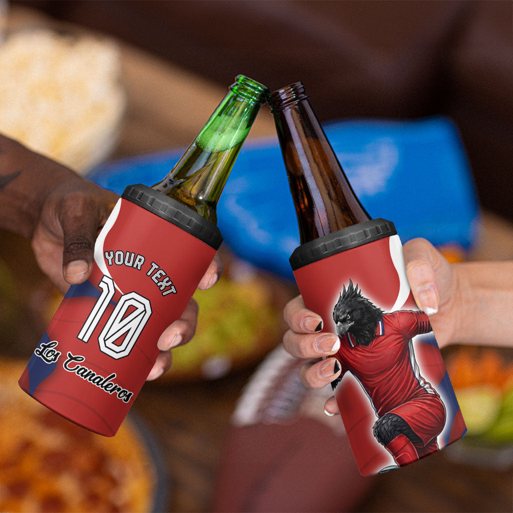 Personalized Panama Soccer Los Canaleros 4 in 1 Can Cooler Tumbler Football Harpy Eagle Mascot