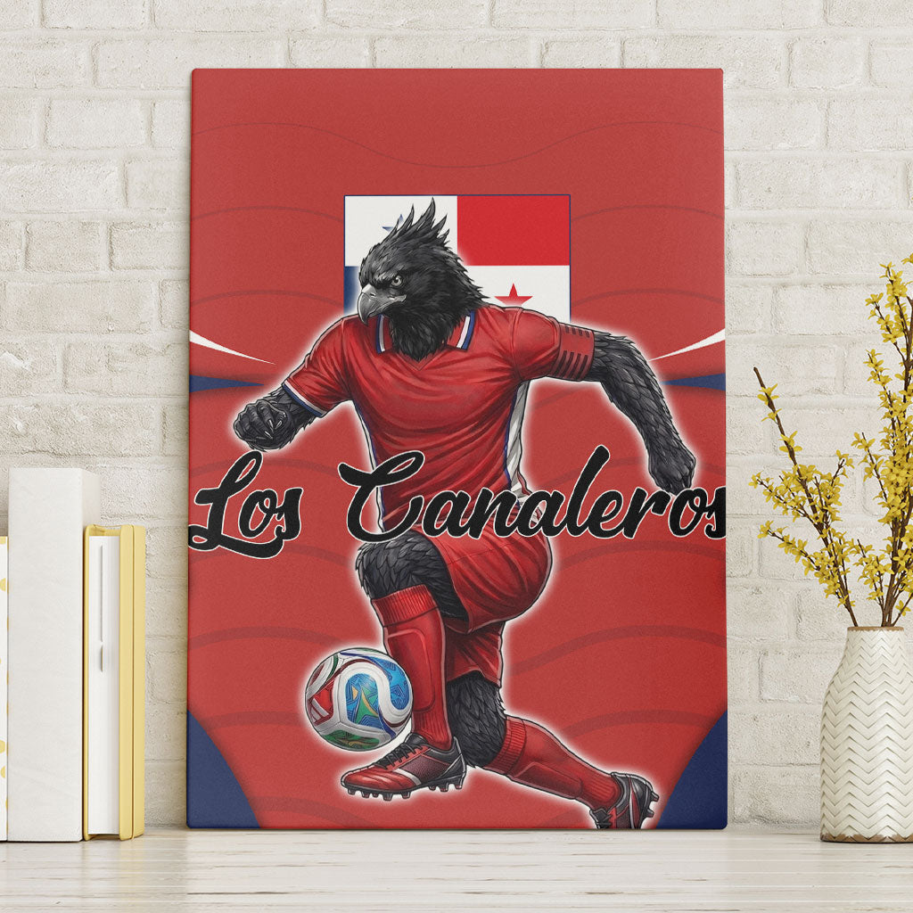 Panama Soccer Los Canaleros Canvas Wall Art Football Harpy Eagle Mascot