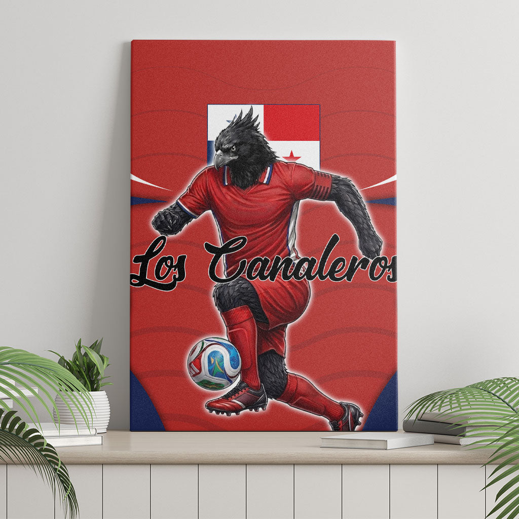Panama Soccer Los Canaleros Canvas Wall Art Football Harpy Eagle Mascot