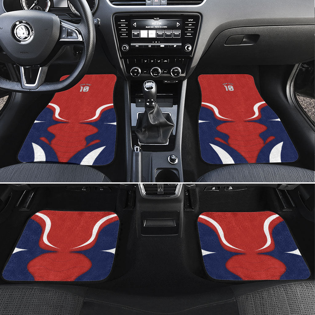 Personalized Panama Soccer Los Canaleros Car Mats Football Harpy Eagle Mascot