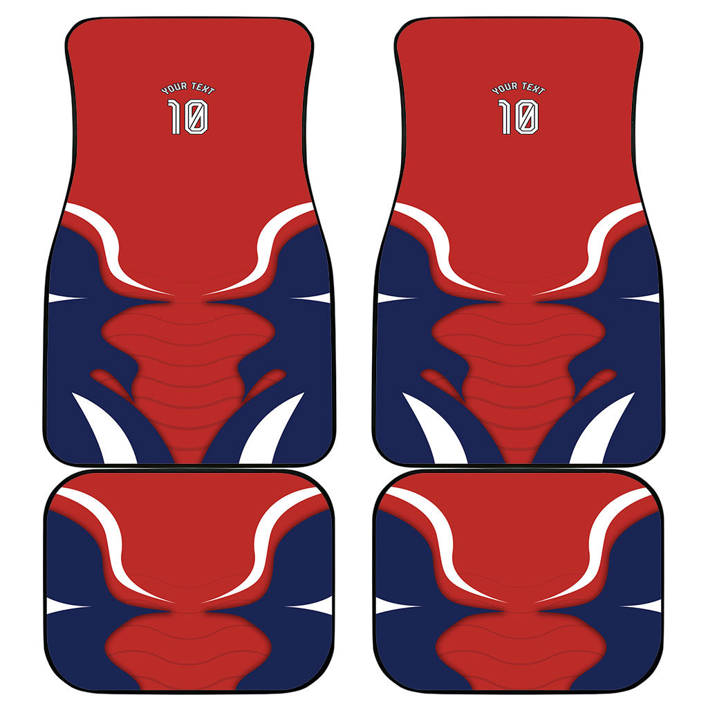 Personalized Panama Soccer Los Canaleros Car Mats Football Harpy Eagle Mascot