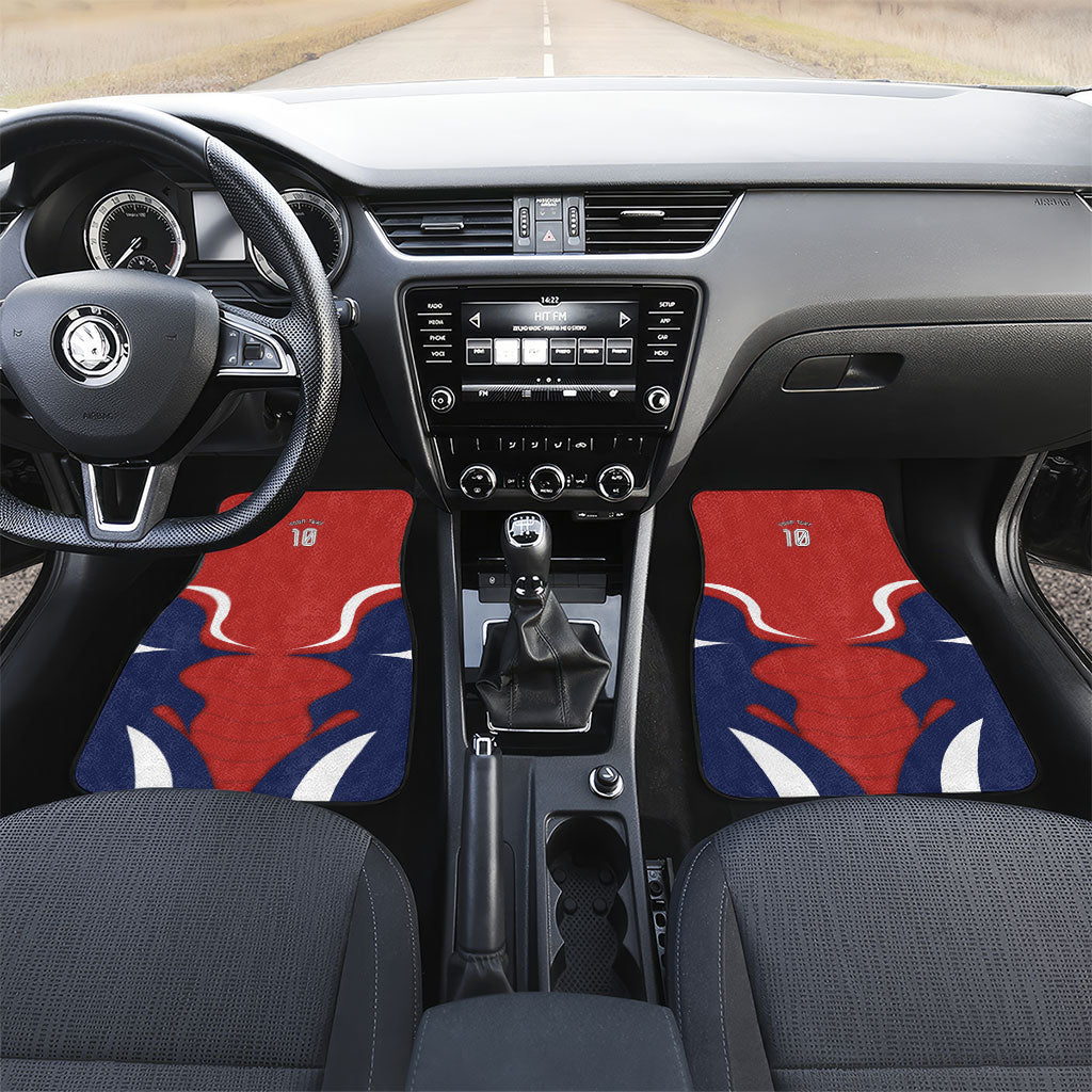 Personalized Panama Soccer Los Canaleros Car Mats Football Harpy Eagle Mascot