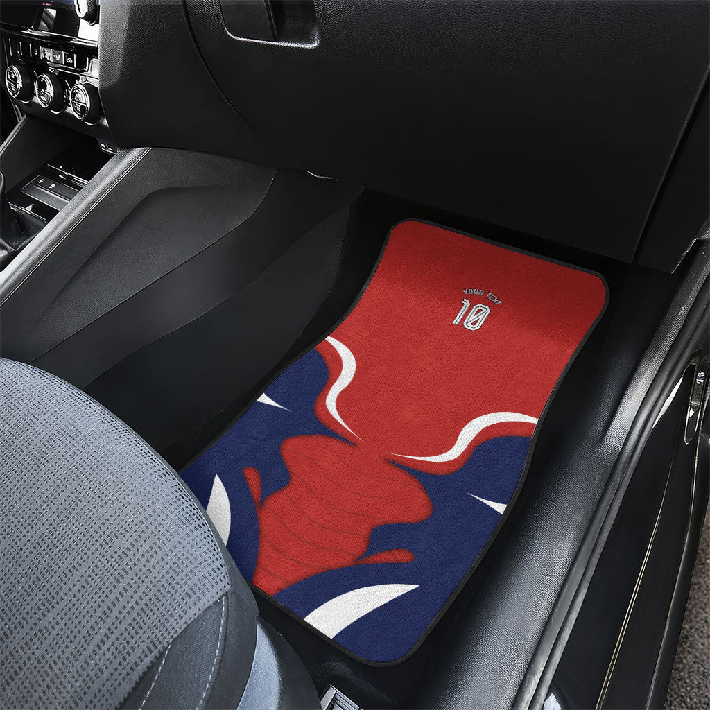 Personalized Panama Soccer Los Canaleros Car Mats Football Harpy Eagle Mascot