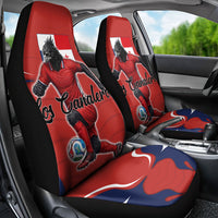 Panama Soccer Los Canaleros Car Seat Cover Football Harpy Eagle Mascot
