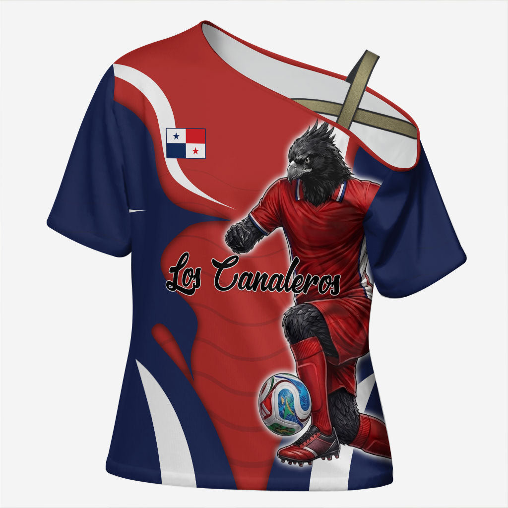 Personalized Panama Soccer Los Canaleros Cross Shoulder Shirt Football Harpy Eagle Mascot