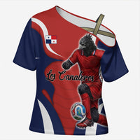 Personalized Panama Soccer Los Canaleros Cross Shoulder Shirt Football Harpy Eagle Mascot