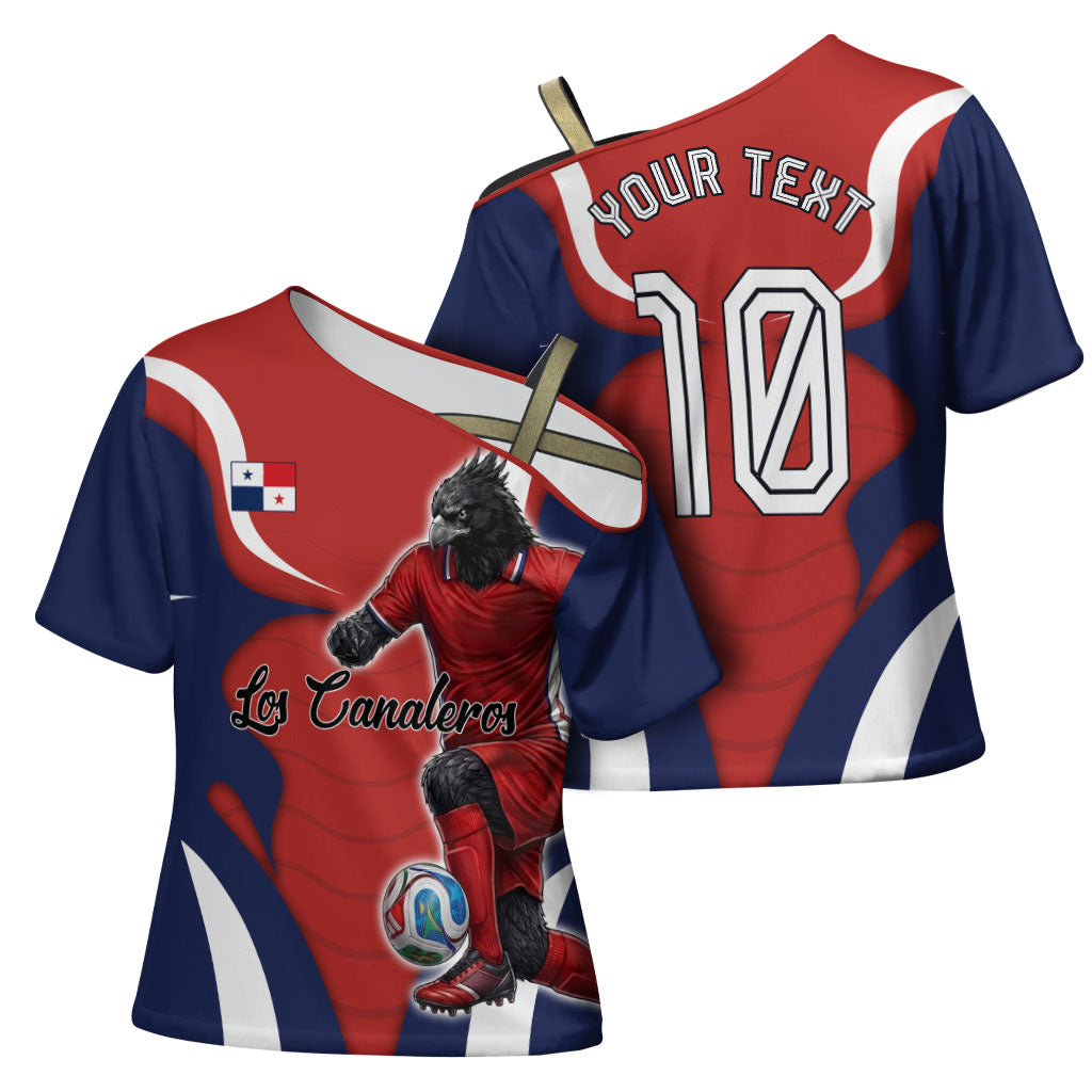 Personalized Panama Soccer Los Canaleros Cross Shoulder Shirt Football Harpy Eagle Mascot