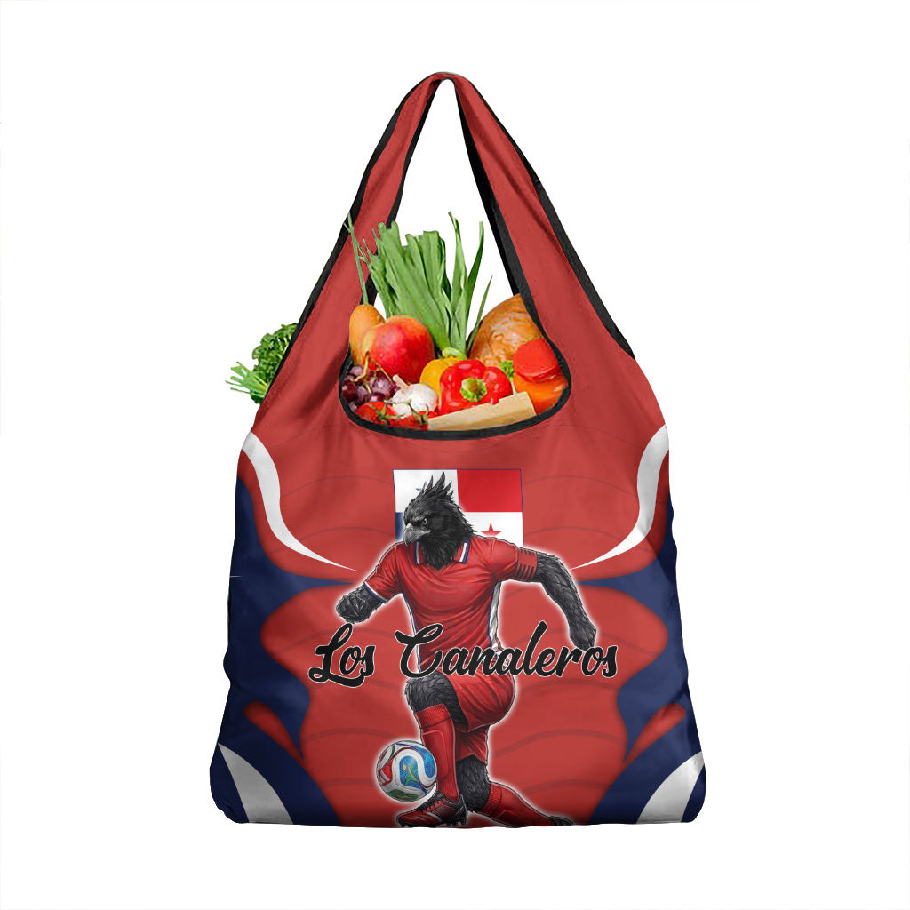 Panama Soccer Los Canaleros Grocery Bag Football Harpy Eagle Mascot