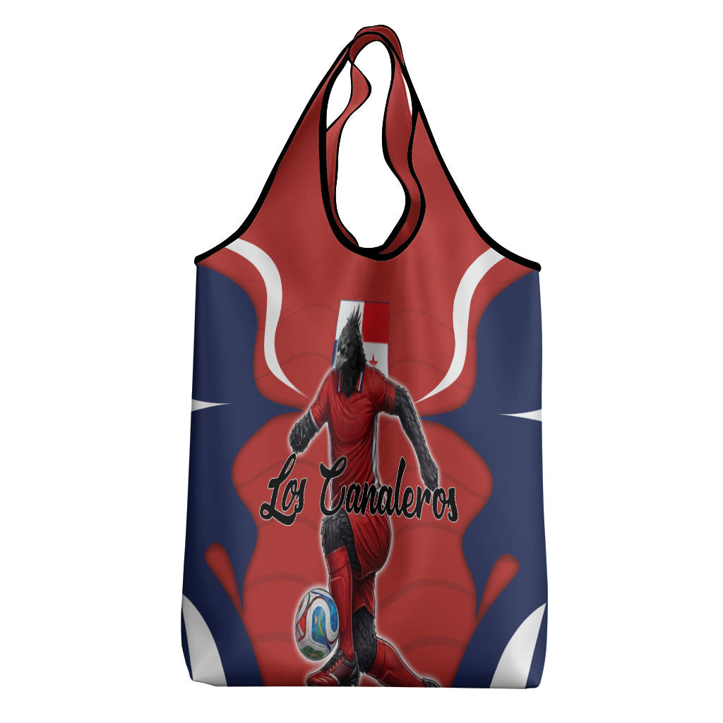 Panama Soccer Los Canaleros Grocery Bag Football Harpy Eagle Mascot