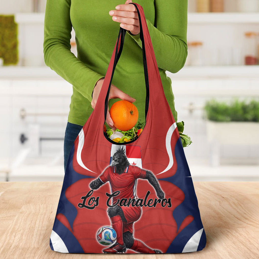 Panama Soccer Los Canaleros Grocery Bag Football Harpy Eagle Mascot