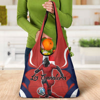Panama Soccer Los Canaleros Grocery Bag Football Harpy Eagle Mascot