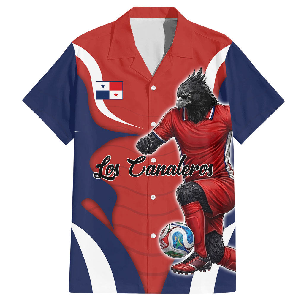 Personalized Panama Soccer Los Canaleros Hawaiian Shirt Football Harpy Eagle Mascot