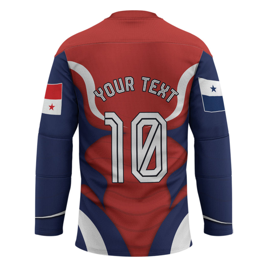 Personalized Panama Soccer Los Canaleros Hockey Jersey Football Harpy Eagle Mascot