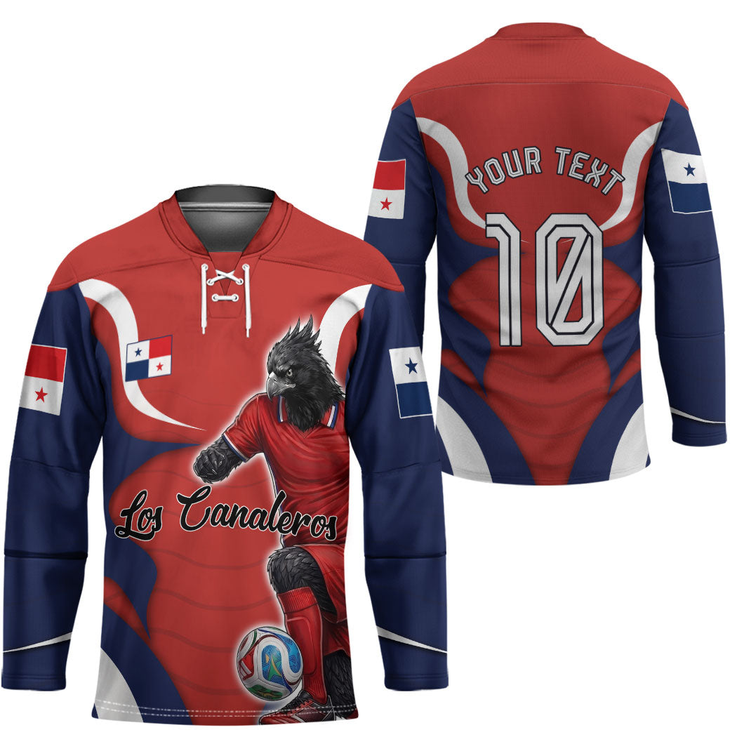 Personalized Panama Soccer Los Canaleros Hockey Jersey Football Harpy Eagle Mascot