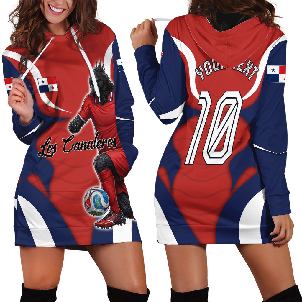 Personalized Panama Soccer Los Canaleros Hoodie Dress Football Harpy Eagle Mascot