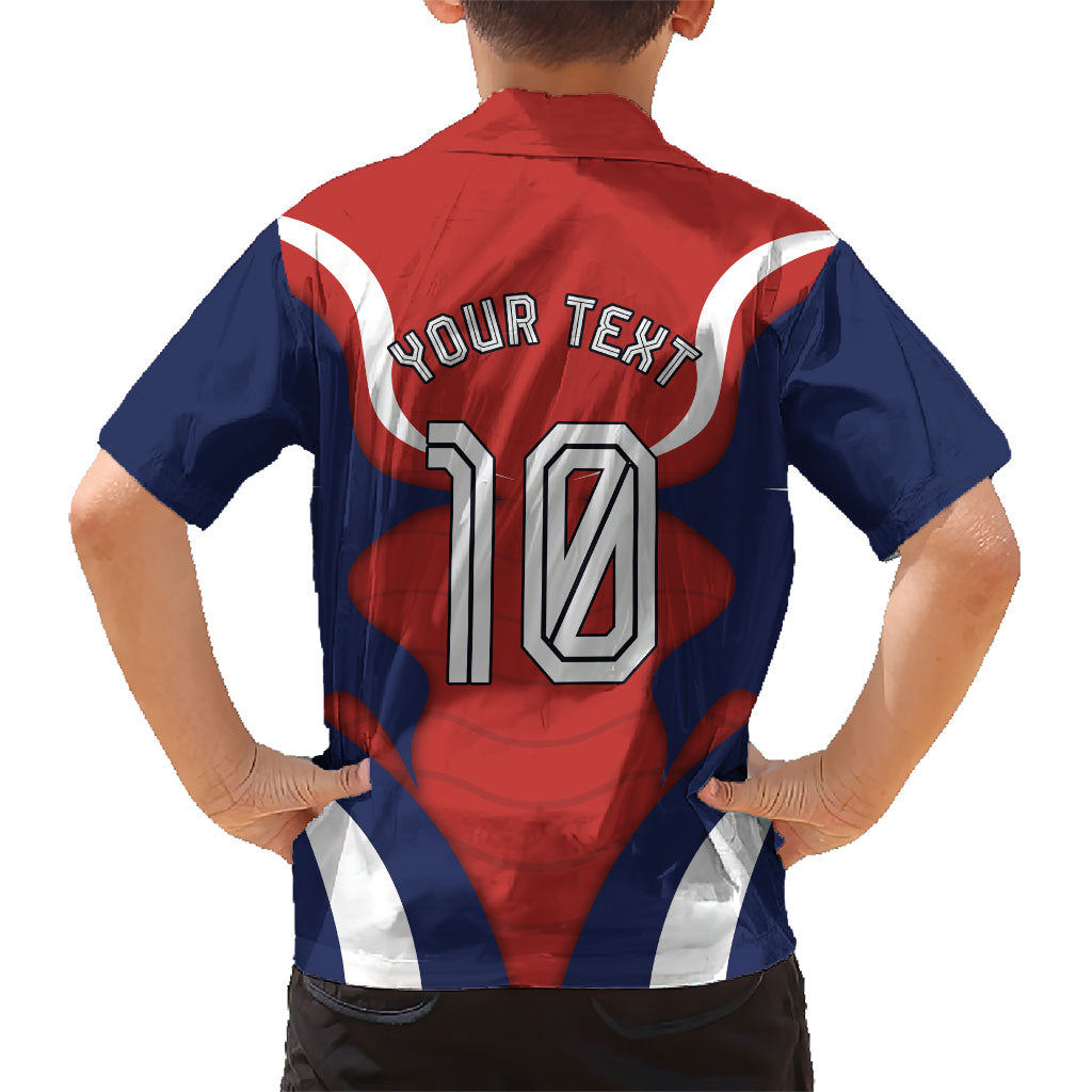 Personalized Panama Soccer Los Canaleros Kid Hawaiian Shirt Football Harpy Eagle Mascot