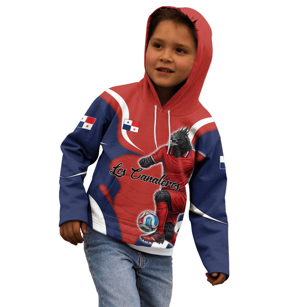 Personalized Panama Soccer Los Canaleros Kid Hoodie Football Harpy Eagle Mascot