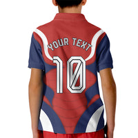 Personalized Panama Soccer Los Canaleros Kid Polo Shirt Football Harpy Eagle Mascot