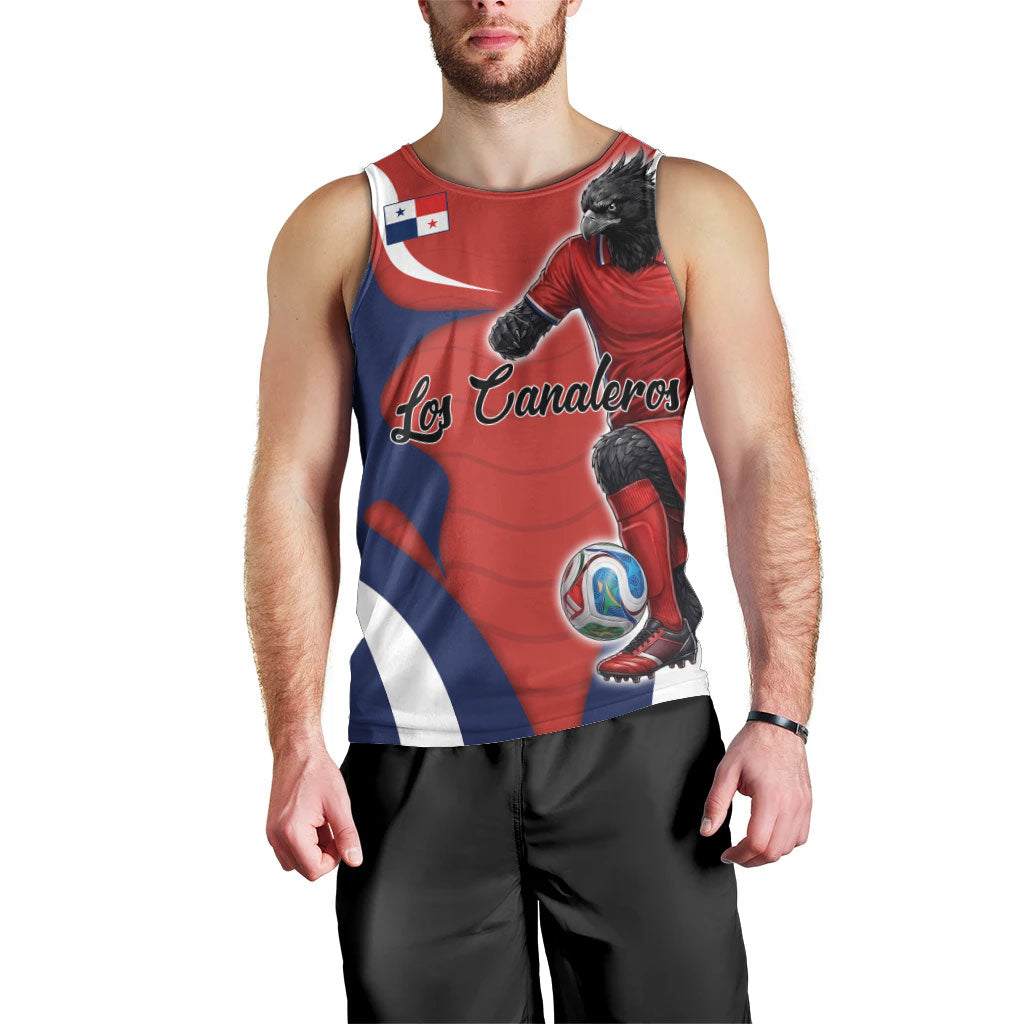 Personalized Panama Soccer Los Canaleros Men Tank Top Football Harpy Eagle Mascot