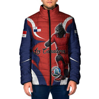 Personalized Panama Soccer Los Canaleros Padded Jacket Football Harpy Eagle Mascot