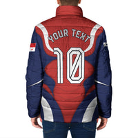 Personalized Panama Soccer Los Canaleros Padded Jacket Football Harpy Eagle Mascot