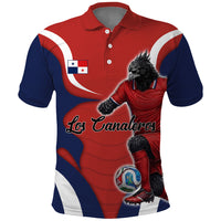 Personalized Panama Soccer Los Canaleros Polo Shirt Football Harpy Eagle Mascot