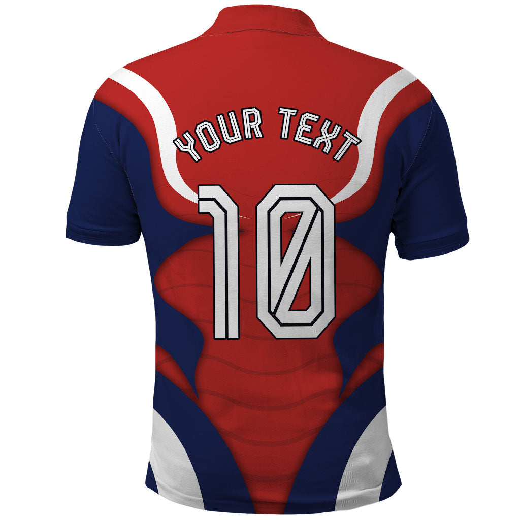 Personalized Panama Soccer Los Canaleros Polo Shirt Football Harpy Eagle Mascot