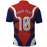 Personalized Panama Soccer Los Canaleros Polo Shirt Football Harpy Eagle Mascot