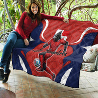 Panama Soccer Los Canaleros Quilt Football Harpy Eagle Mascot