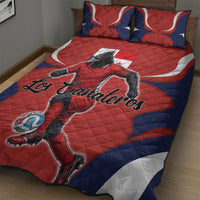 Panama Soccer Los Canaleros Quilt Bed Set Football Harpy Eagle Mascot