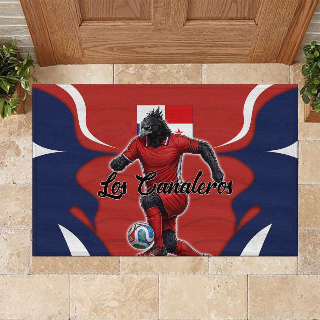 Panama Soccer Los Canaleros Rubber Doormat Football Harpy Eagle Mascot