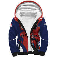 Personalized Panama Soccer Los Canaleros Sherpa Hoodie Football Harpy Eagle Mascot