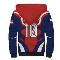 Personalized Panama Soccer Los Canaleros Sherpa Hoodie Football Harpy Eagle Mascot