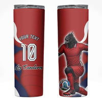 Personalized Panama Soccer Los Canaleros Skinny Tumbler Football Harpy Eagle Mascot