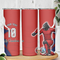 Personalized Panama Soccer Los Canaleros Skinny Tumbler Football Harpy Eagle Mascot