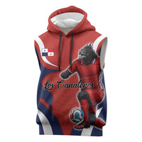 Personalized Panama Soccer Los Canaleros Sleeveless Hoodie Football Harpy Eagle Mascot