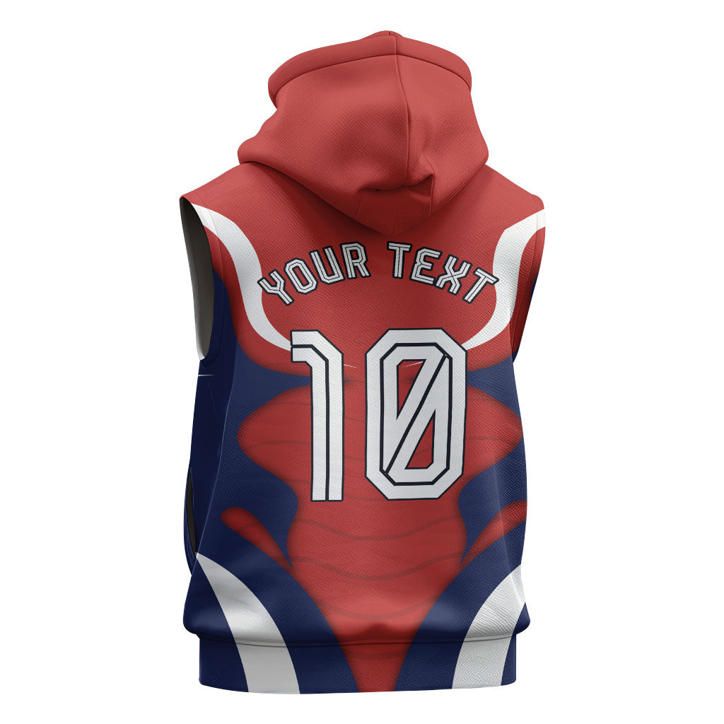 Personalized Panama Soccer Los Canaleros Sleeveless Hoodie Football Harpy Eagle Mascot