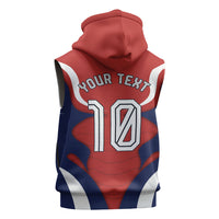 Personalized Panama Soccer Los Canaleros Sleeveless Hoodie Football Harpy Eagle Mascot