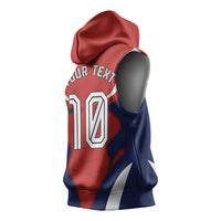 Personalized Panama Soccer Los Canaleros Sleeveless Hoodie Football Harpy Eagle Mascot