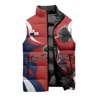 Personalized Panama Soccer Los Canaleros Sleeveless Puffer Jacket Football Harpy Eagle Mascot