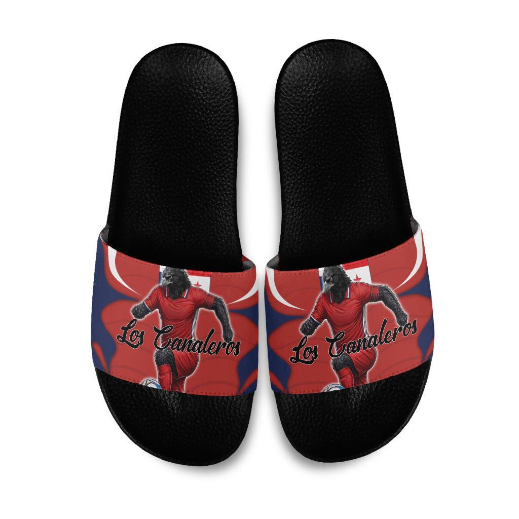 Panama Soccer Los Canaleros Slide Sandals Football Harpy Eagle Mascot