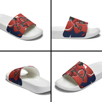 Panama Soccer Los Canaleros Slide Sandals Football Harpy Eagle Mascot
