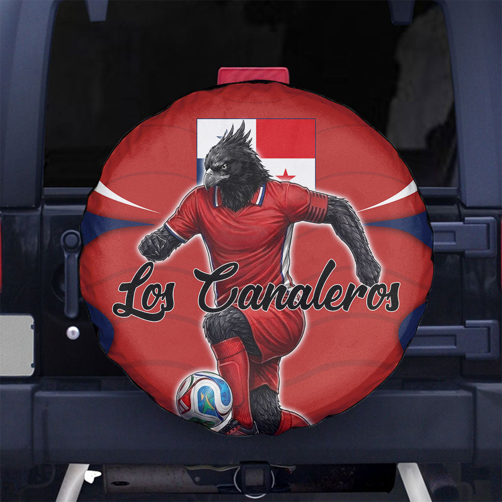 Panama Soccer Los Canaleros Spare Tire Cover Football Harpy Eagle Mascot