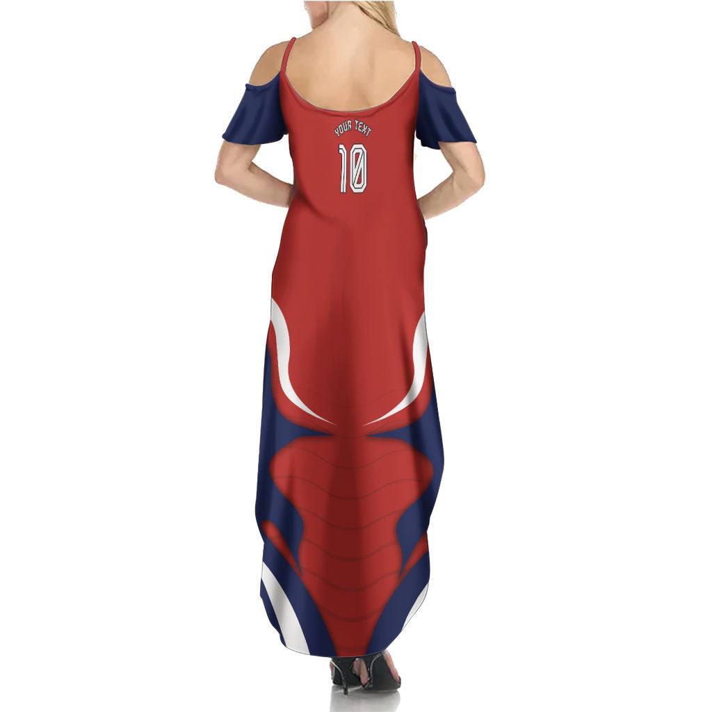 Personalized Panama Soccer Los Canaleros Summer Maxi Dress Football Harpy Eagle Mascot
