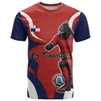 Personalized Panama Soccer Los Canaleros T Shirt Football Harpy Eagle Mascot