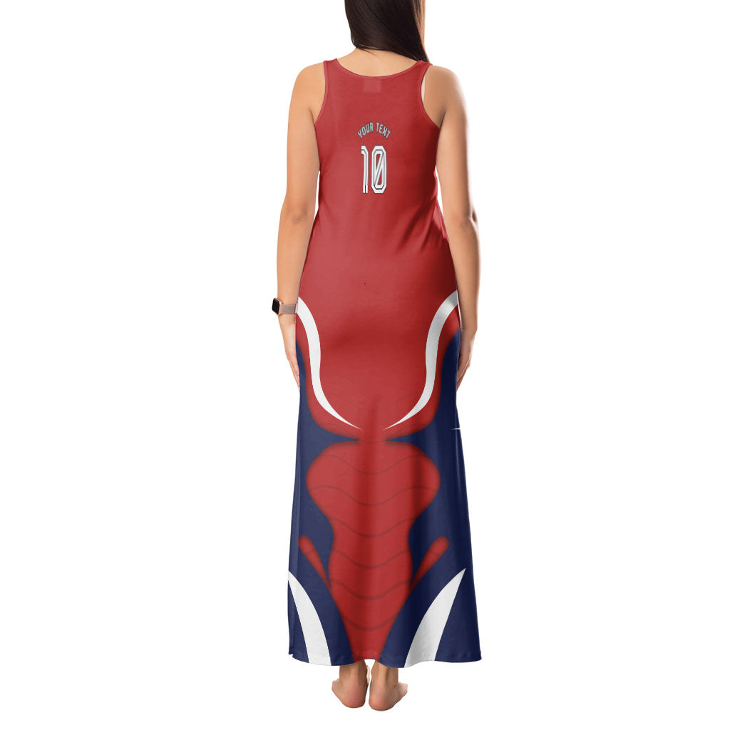 Personalized Panama Soccer Los Canaleros Tank Maxi Dress Football Harpy Eagle Mascot