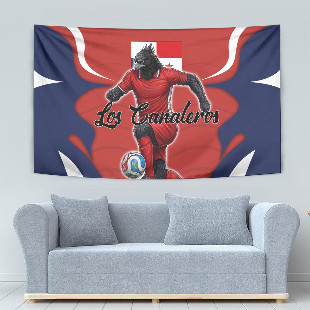 Panama Soccer Los Canaleros Tapestry Football Harpy Eagle Mascot